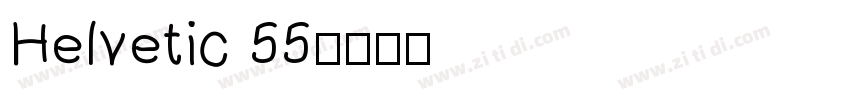 Helvetic 55字体转换